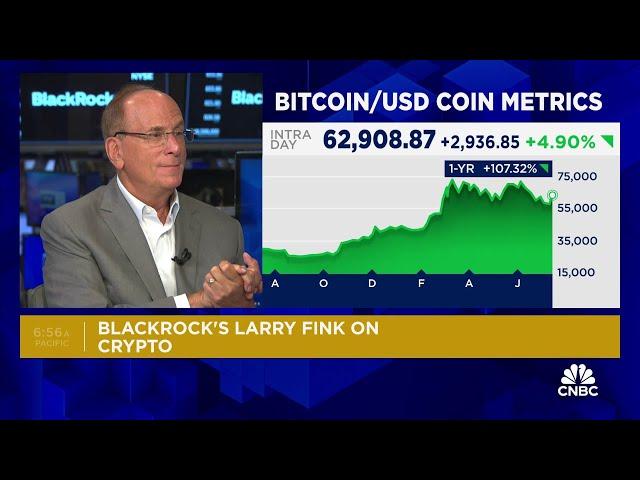 BlackRock CEO Larry Fink: I believe bitcoin is a legit financial instrument