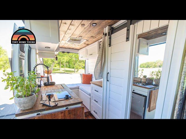 DIY 136WB Ram ProMaster W/ Shower & Bathroom - Full Time Tiny House On Wheels