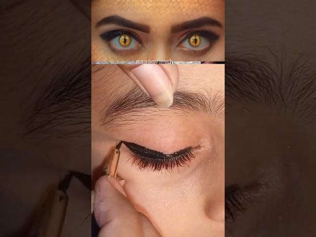 Eyeliner tuturial of Tejasswi parkash known as Pratha in naagin 6#shorts