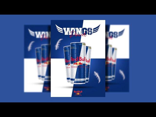 كيفية تصميم ملصق | ريد بول | How to design a poster | Red Bull