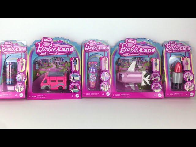 Mini Barbie Land Dream Plane & Camper + Pop Reveal, Color Reveal & Fashionista  Unboxing #barbie