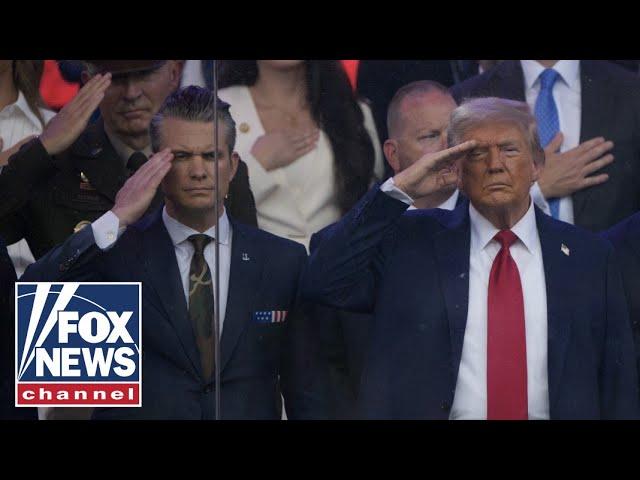 WATCH: President Trump salutes the Army during the Military Parade in DC