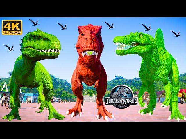 KONG Pregnant Rainbow Barinasuchus x Spinosaurus: Tiger, Hippo Rex Who Will Win?EVOLUTION Animation