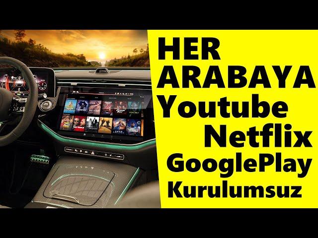 Carlinkit TBOX Tüm Arabalara Youtube ve Netflix Kurulumsuz !