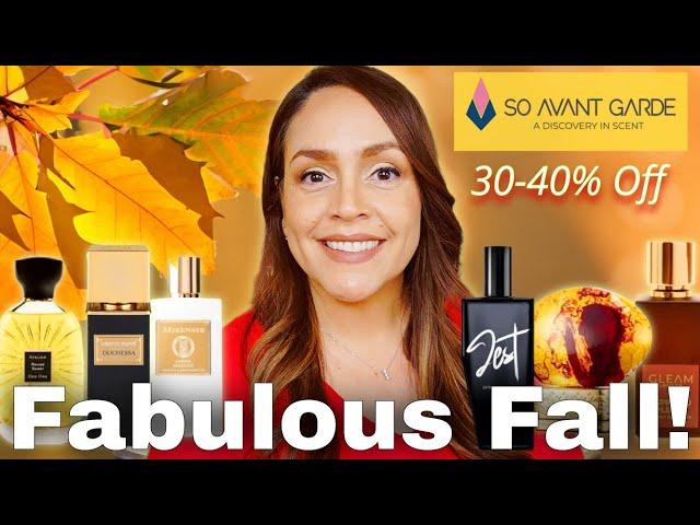 NICHE SALE!  30-40% Off Fall Perfumes: Gourmand, Warm, Spicy, Cozy  | So Avant Garde Fragrances