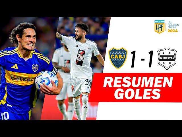 Boca Juniors VS Deportivo Riestra [1-1] | RESUMEN COMPLETO y GOLES | Liga Argentina 2024