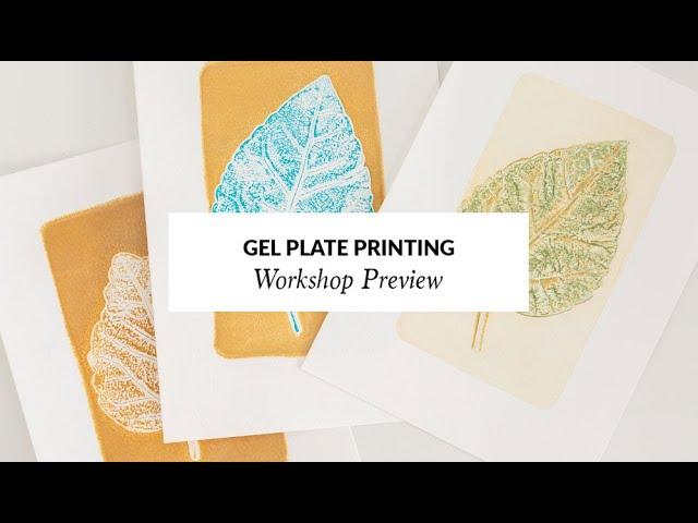 Gel Plate Printing with Michelle Lynn Art