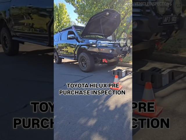 Toyota Hilux Pre purchase inspection.  #carinspection #toyota #Ridecheck