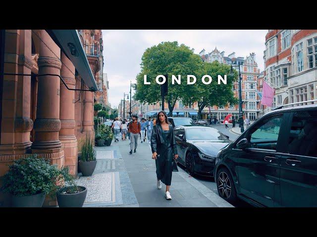 Slow MOODY Walk in Mayfair | Park Lane & Mayfair | Relaxing London Walking Tour in 4K