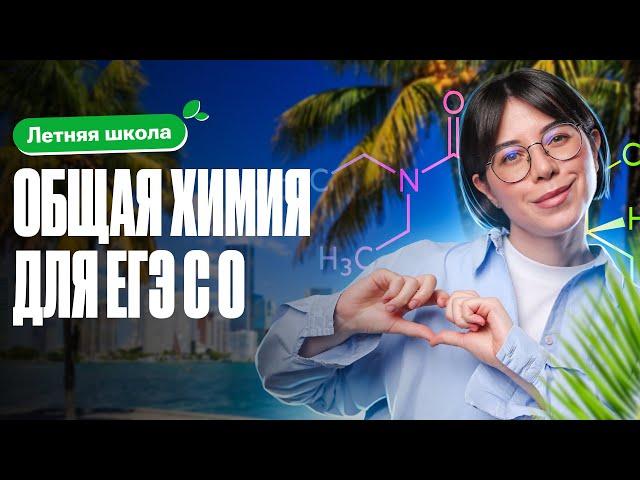 Подробный разбор: ОБЩАЯ ХИМИЯ для ЕГЭ с 0 | Летняя школа 100Б | Катя Строганова