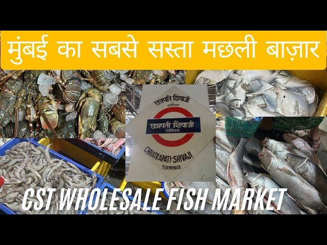 Mumbai CST Fish Market  | CSMT होलसेल फिश मार्केट | Wholesale Fish Market In Mumbai