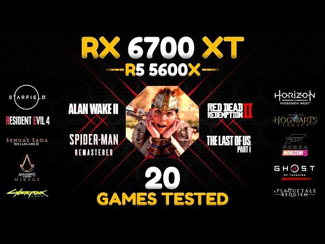 RX 6700 XT + Ryzen 5 5600X : The Best Gaming Test in 1080P, 1440P, RT/FSR With 20 Games