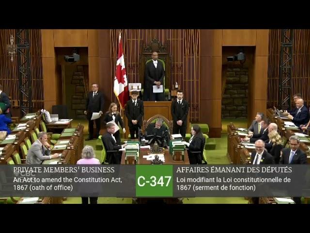 Canadian MPs sing God Save the King in the House of Commons