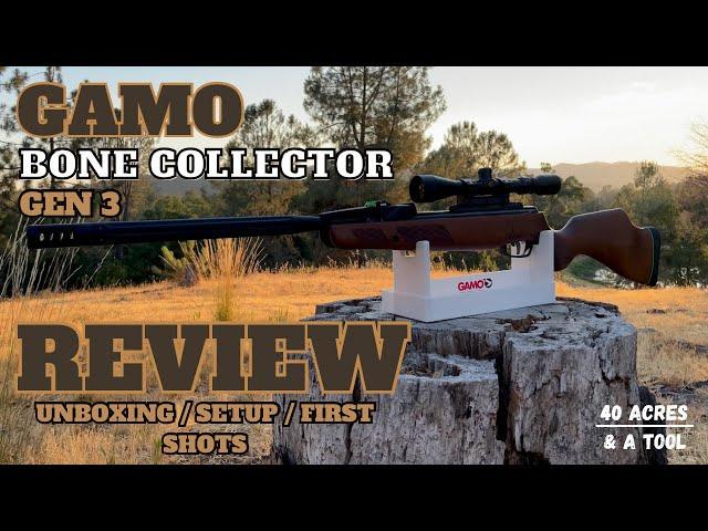 Gamo Bone Collector Gen 3 .22 Caliber Break Barrel Air Rifle Review | Unboxing | Setup | First Shots