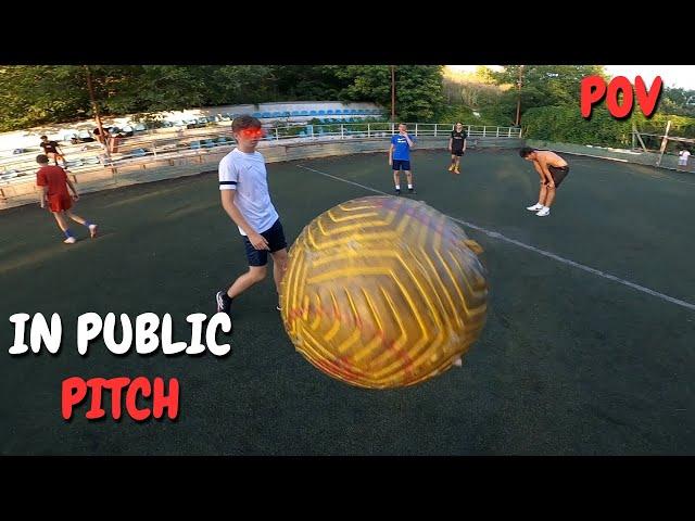 I try to play football in public pitch (pov)