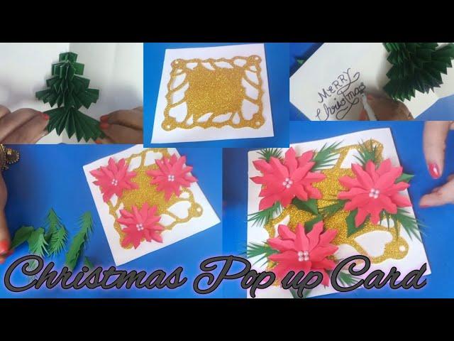 Christmas pop up greeting card // Christmas Card // Handmade Christmas card // Merry Christmas CARD
