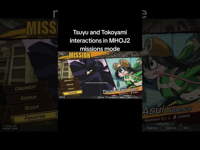 #mha #myheroacademia #myheroonesjustice2 #mhoj2 #tsuyu #tokoyami