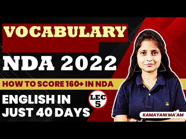 NDA COMPLETE VOCABULARY || NDA VOCABULARY WITH TRICKS || HOW TO PREPARE VOCABULARY FOR NDA EXAM