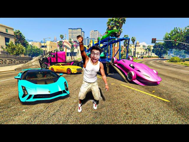 GTA V : Franklin Delivering MILLIONAIRE SUPER CARS || Professor Of Pc Gaming