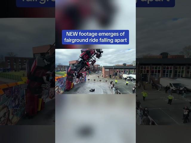 NEW footage emerges of fairground ride falling apart 