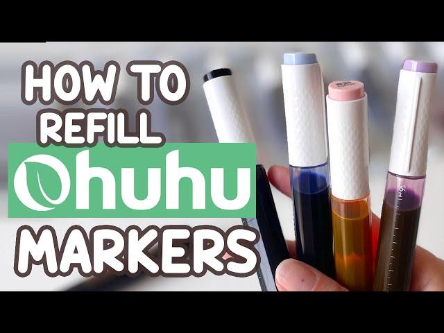 How to refill your Ohuhu markers - with Ohuhu marker ink refils