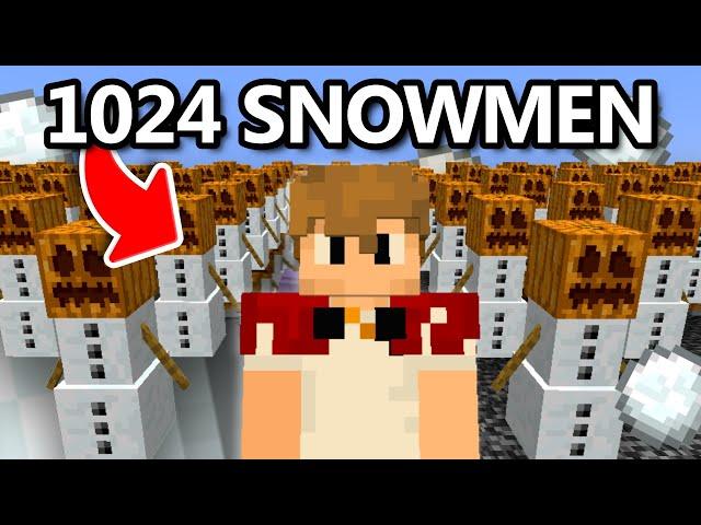 1024 Snow Golem VS Minecraft SMP