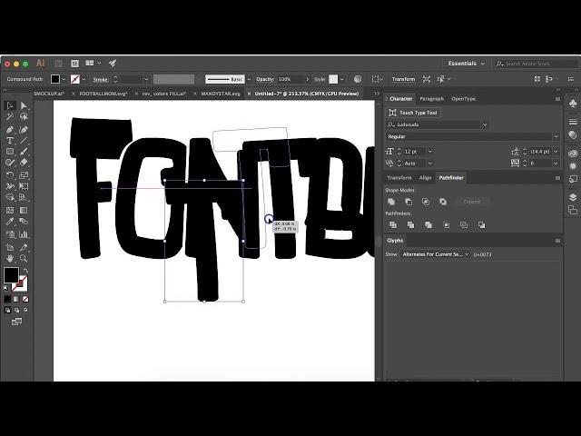 Editing Text in Adobe Illustrator