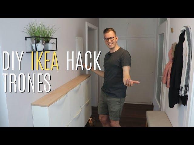 DIY Ikea TRONES Hack: TRONES Schuhschrank aufhübschen | Hausprobiert