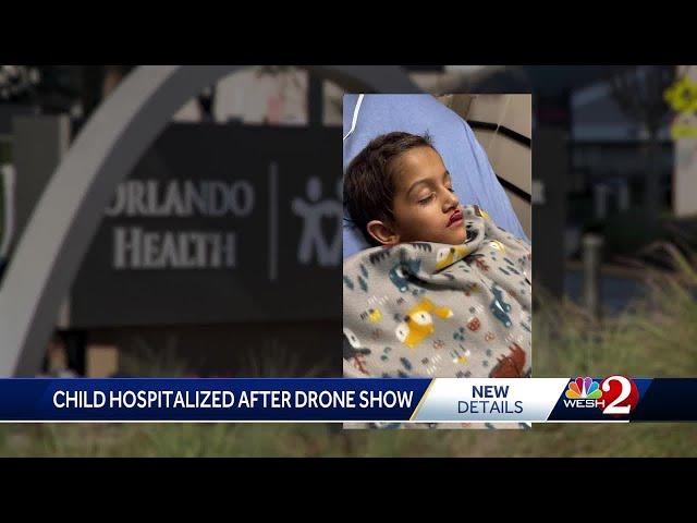 7-year-old hit by falling drone at Orlando holiday show has open heart surgery