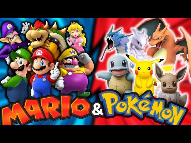 MARIO TEAM  ​VS 🟡​ POKÉMON FITNESS Race | BRAIN BREAK | Dance and exercise for kids