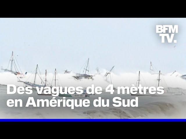 Amérique du Sud: 3 morts après des vagues de plus de 4 mètres sur la côte ouest