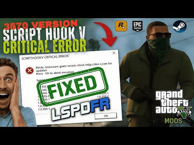 FIX Script Hook V CRITICAL ERROR in GTA 5 Mods & LSPDFR (June 17, 2025 Update)