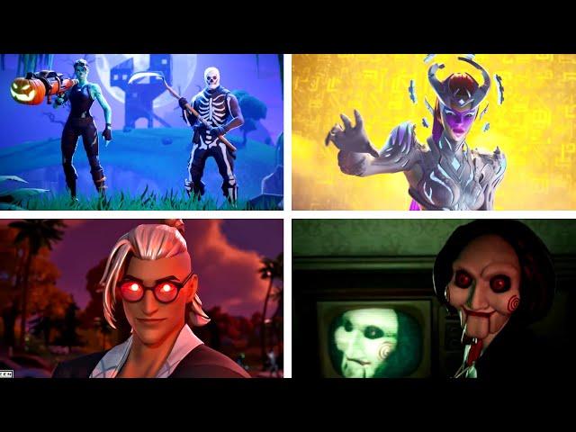 All Fortnitemares Cinematic Trailers (Chapter 1-5) Fortnite