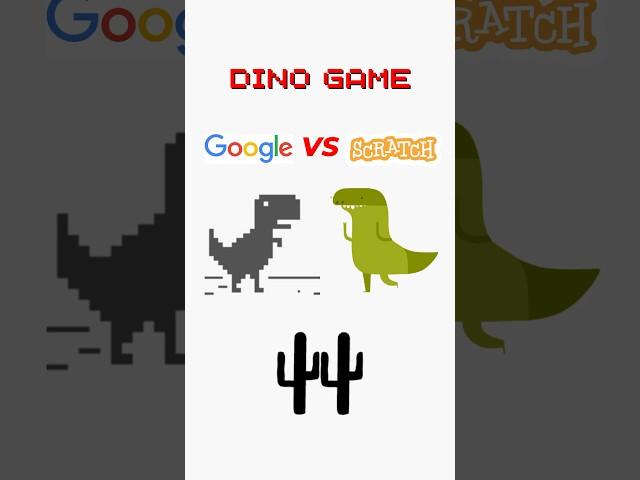 Create Google Dino Game in Scratch #scratch #scratchprogramming #codingforbeginners #shorts