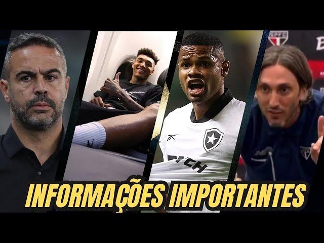 TUDO SOBRE O BOTAFOGO: FORÇA MÁXIMA CONTRA O SÃO PAULO | TORCIDA FAZ FESTA NO AEROPORTO | ESCALAÇÃO