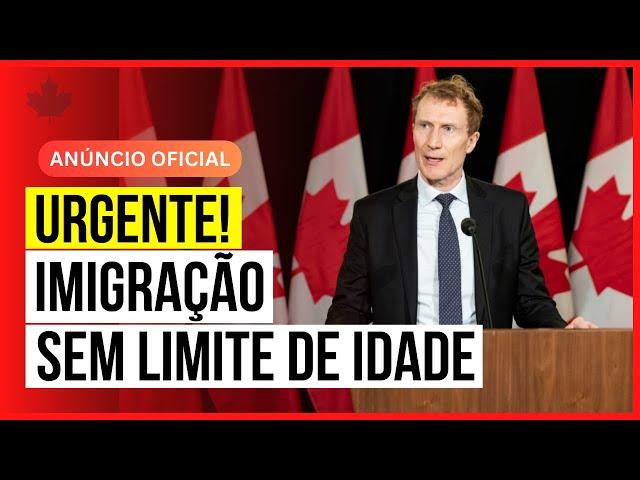 Imigração SEM limite de idade e SEM formação superior #morarnocanada