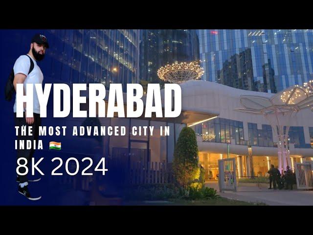 Hyderabad City in 8K | City of buildings | Development of India | 2024 