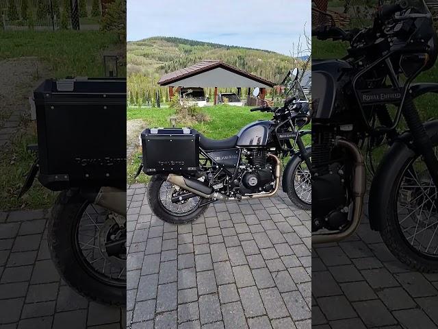 Royal-Enfield Himalayan with original panniers #motorcycle #royalenfield #himalayan #howto #motocykl