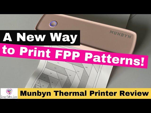 BEST Foundation Paper Piecing Paper? - MUNBYN A4 Thermal Printer Review