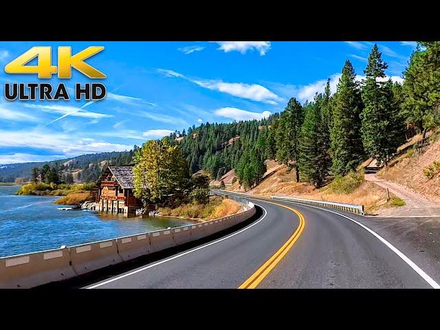 Montana Scenic Mountain Drive to Glacier National Park 4K