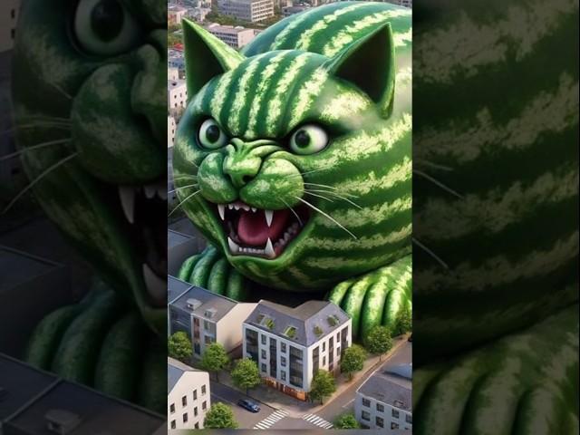 tomato and watermelon cute cat #kittens #catlover #cartoon