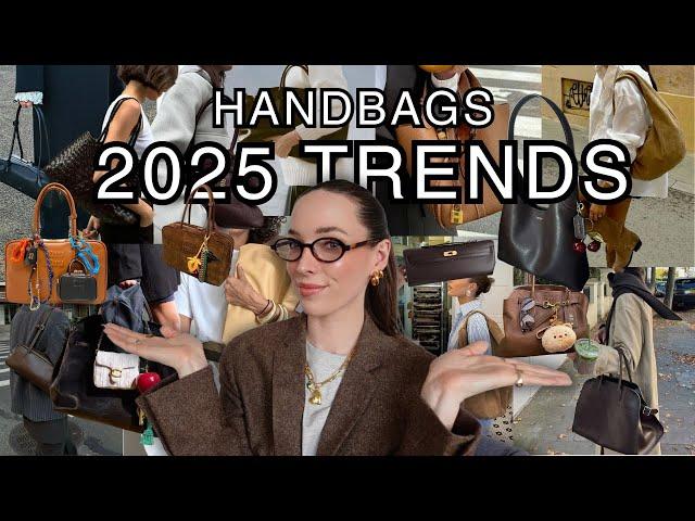 Top 10 Handbag Trends for 2025 You Need to Know| East-West bags, Suede, slouchy hobo, bag charms etc