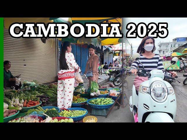 Phnom Penh, Cambodia: Local Street Market Psar Century 2025 [4K] Walking Tour