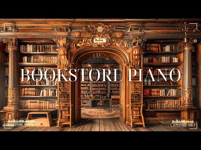 BOOKSTORE PIANO-라이브러리 서점 - [Reading Time]  도서관에서 듣기 좋은 피아노 음악 | Smooth Piano [공부를 위한 BGM]