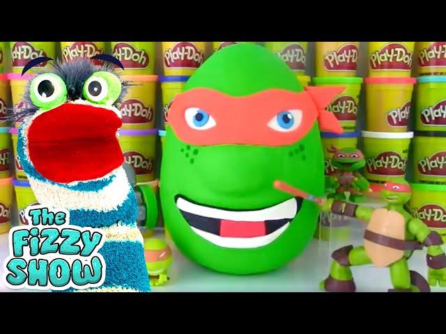 TEENAGE MUTANT NINJA TURTLES Michelangelo Play-Doh Surprise Egg | Mikey Ninja Action | Blind Boxes