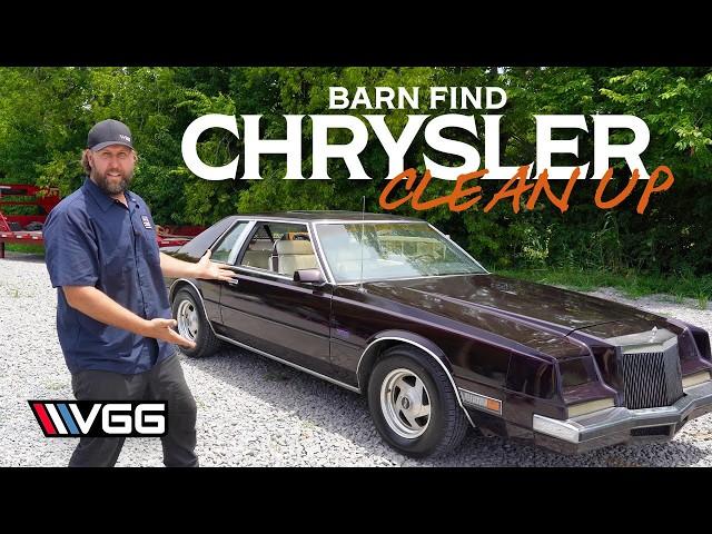 Barn Find Chrysler Clean up - First Wash And Buff In 22 YEARS!