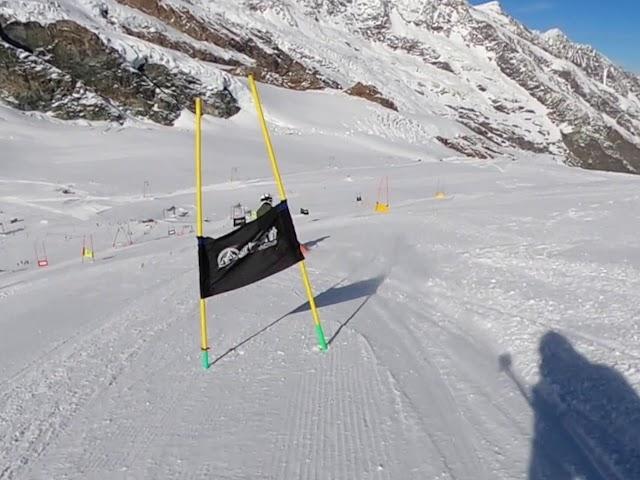 Saas-Fee ski racing GS follow Miles Ski Zenit