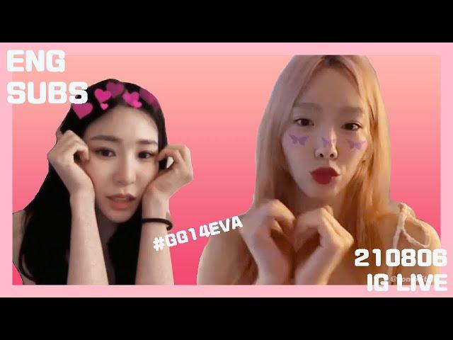 [ENG SUB] 210806 Tiffany IG LIVE (feat. Taeyeon)