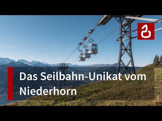 Seilbahn Beatenberg - Niederhorn | Einzigartige fix geklemmte 3S-Gruppenumlaufbahn von Streiff