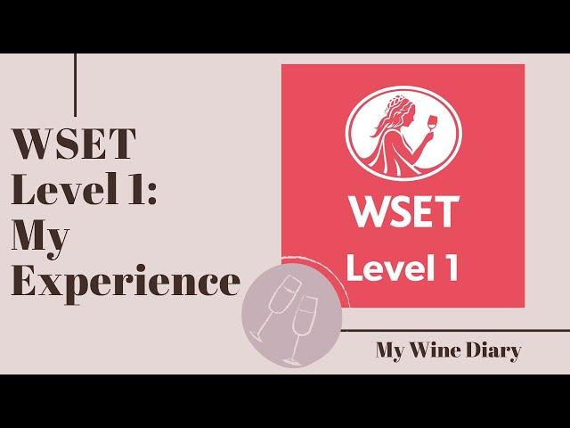 WSET LEVEL 1: MY EXPERIENCE